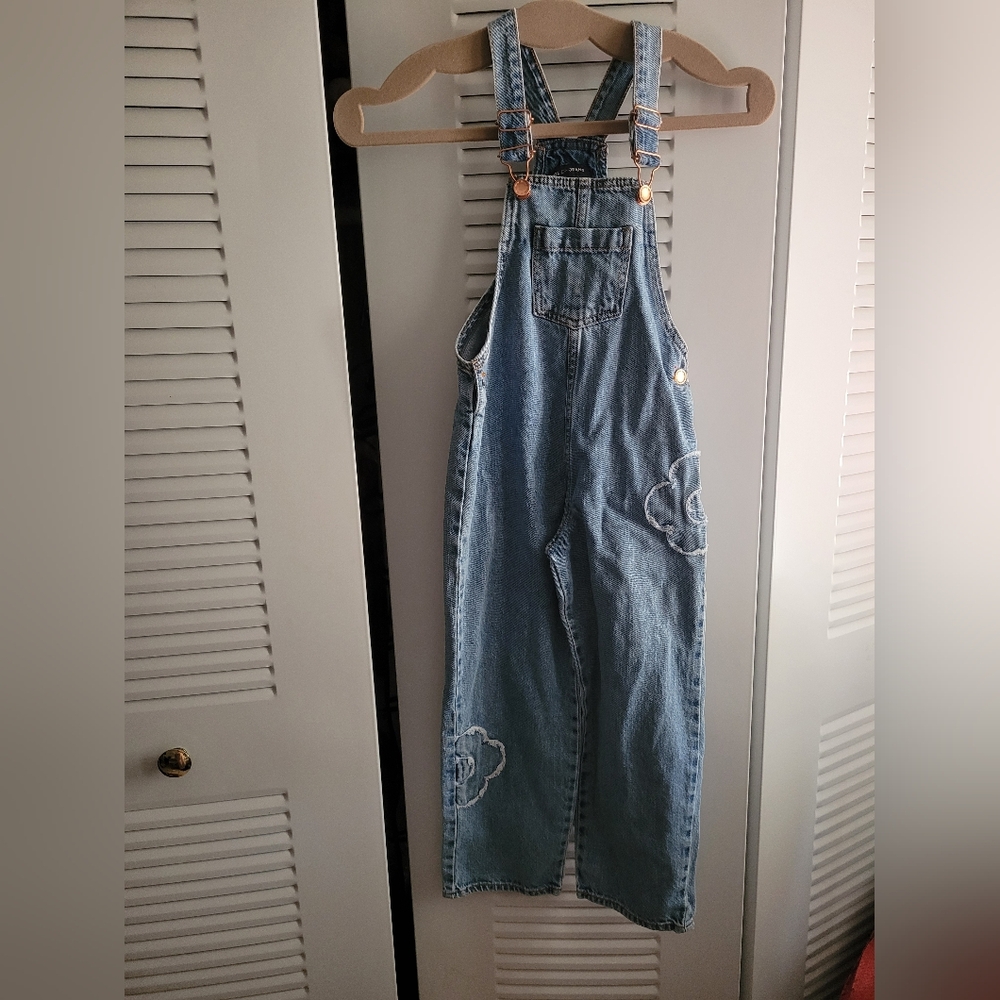 📚BACK TO SCHOOL SALE📚 Blue Denim Overalls with Cloud Patches